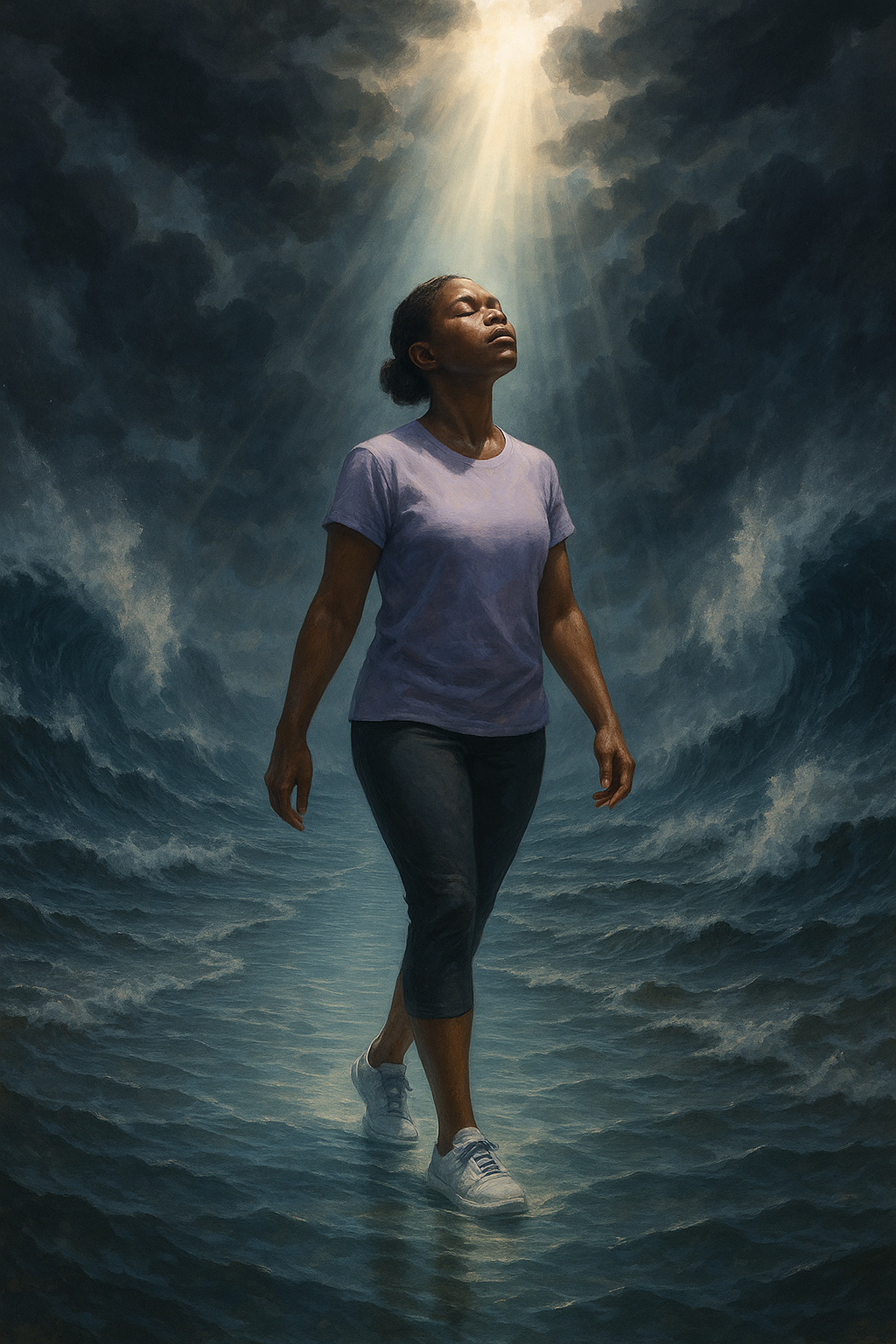 Walking on Water Faith – Printable Digital Art Bundle