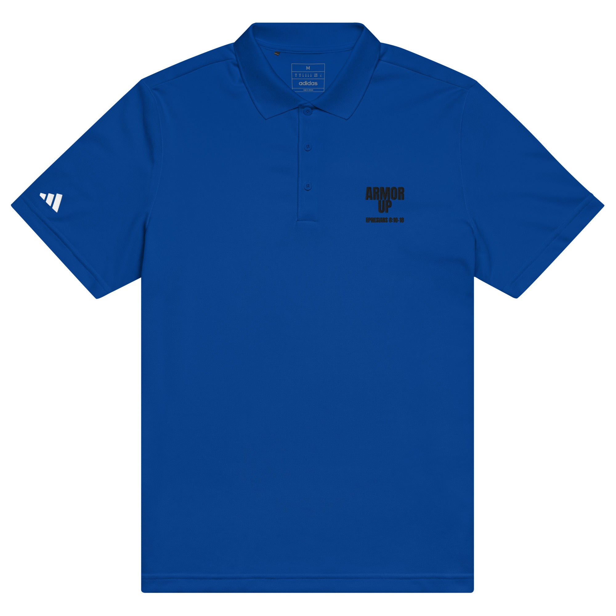 Armor Up Christian Polo Shirt | Men's Recycled Performance