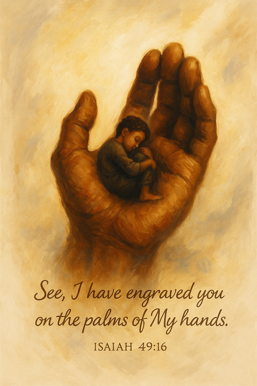 Engraved in His Hands – Isaiah 49:16 (Child Edition)