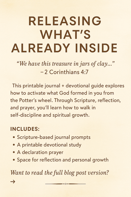 Releasing What’s Already Inside – Free Journal & Devotional Sheet